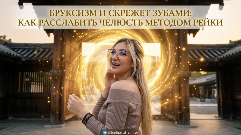 Сеанс рейки для расслабления мышц челюсти и снятия симптомов бруксизма