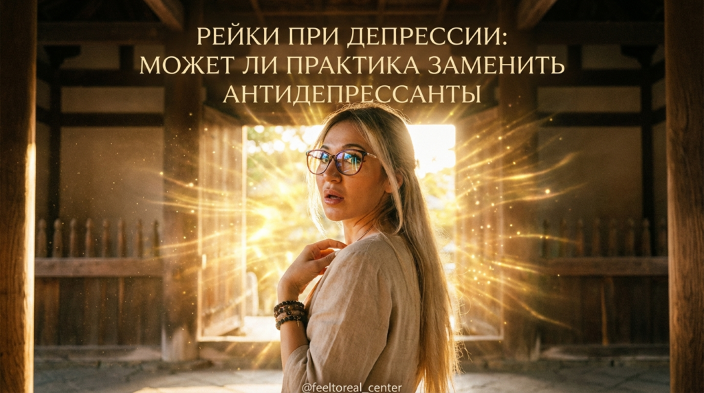 Сеанс практики Рейки для лечения депрессии вместо антидепрессантов