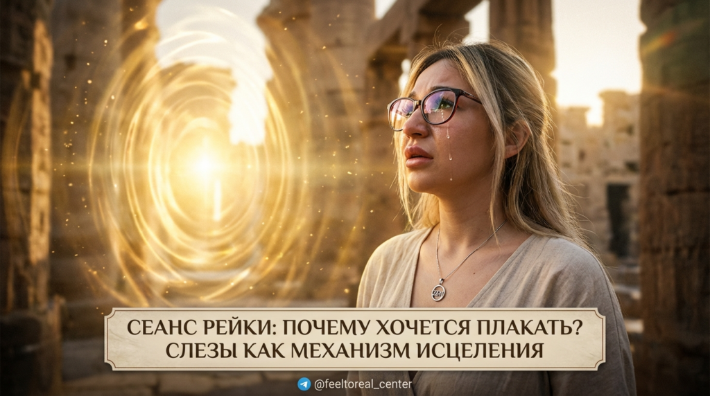 Эмоциональное очищение и слезы во время сеанса исцеления Рейки